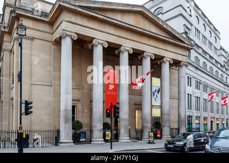 Canada House, siège du haut-commissariat du Canada, Trafalgar Square, Londres, Royaume-Uni Banque D'Images
