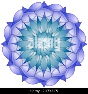Mandala multicolore illustration abstraite arrière-plan haute résolution Banque D'Images