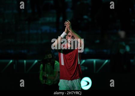 Turin, Italie.25 novembre 2021.Groupe D - Croatie contre Australie, tennis Internationals à Turin, Italie, novembre 25 2021 crédit: Independent photo Agency/Alay Live News Banque D'Images