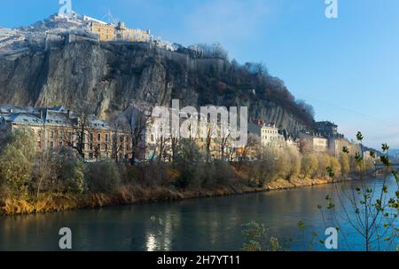 Colline de la Bastille à Grenoble, France Banque D'Images