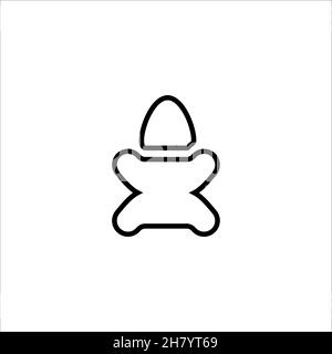 Icône de ligne bébé.Affiche d'arrière-plan de style simple pour la boutique de bébé.Élément de conception du logo de la boutique pour bébé.Impression de tee-shirts.Vecteur pour autocollant. Illustration de Vecteur