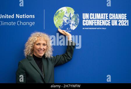 Jennifer Morgan Directrice exécutive internationale de Greenpeace International à la COP26 2021 à Glasgow, Écosse, Royaume-Uni Banque D'Images