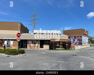 Barcelone, Espagne - 05 août 2021 - un restaurant burguer King Banque D'Images