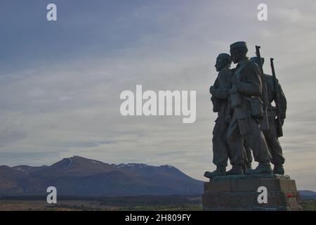 Mémorial du commando, pont Spean Banque D'Images