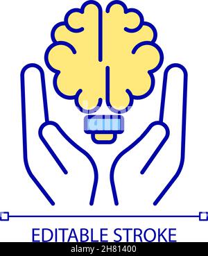 Droits de propriété intellectuelle icône de couleur RVB Illustration de Vecteur