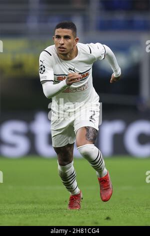 Dodo (FC Shakhtar Donetsk) pendant Inter - FC Internazionale vs Shakhtar Donetsk, match de football de la Ligue des champions de l'UEFA à Milan, Italie, novembre 24 2021 Banque D'Images