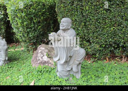 Le Temple bouddhiste zu lai - statues des moines ou des Arhats - Cotia- São Paulo- Brésil. Banque D'Images