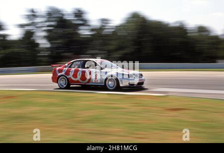 Derek Bell à l'Audi A4 à la course Speedvision World GT Challenge Road Atlanta Georgia USA 9/2000 Banque D'Images