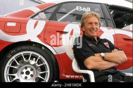 Derek Bell à l'Audi A4 à la course Speedvision World GT Challenge Road Atlanta Georgia USA 9/2000 Banque D'Images