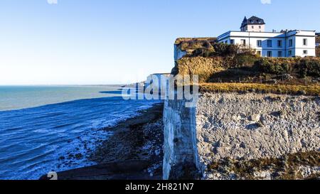 Falaises d'Ault, Bois de Cise, Baie de somme, Saine-Maritime, Nord-Ouest de la France Banque D'Images