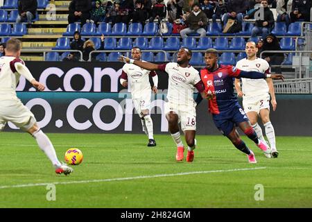 Cagliari, Italie.26 novembre 2021.Balde Diao Keita de Cagliari Calcio pendant Cagliari Calcio vs US Salernitana, football italien série A match à Cagliari, Italie, novembre 26 2021 crédit: Agence de photo indépendante/Alamy Live News Banque D'Images