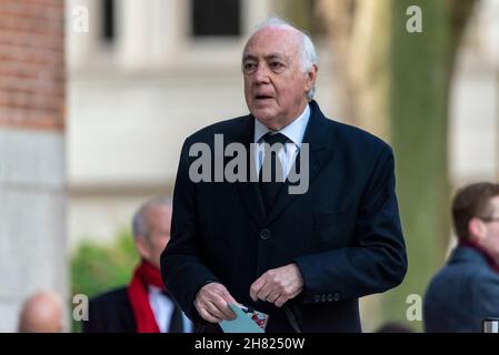 Michael Howard arrivant pour le service funéraire requiem masse pour le député assassiné Sir David Amiss à la cathédrale de Westminster, Londres, Royaume-Uni.Ancien député conservateur Banque D'Images