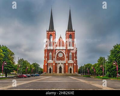 Cathédrale la basilique de la Sainte famille s'appelle également Cathédrale Czestochowa.Pologne Banque D'Images