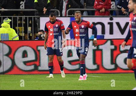 Cagliari, Italie.26 novembre 2021.Balde Diao Keita de Cagliari Calcio pendant Cagliari Calcio vs US Salernitana, football italien série A match à Cagliari, Italie, novembre 26 2021 crédit: Agence de photo indépendante/Alamy Live News Banque D'Images