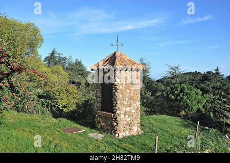 Ferme la Mata de Mura dans la région des Bages, province de Barcelone, Catalogne, Espagne Banque D'Images