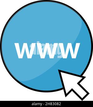 Icône vecteur sur la recherche Internet. Illustration de Vecteur