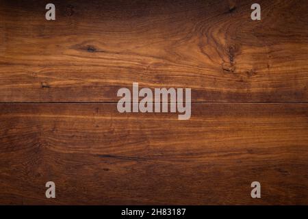 Arrière-plan de bureau en bois de teck.Texture bois de teck. Banque D'Images