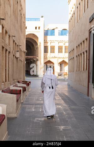 Ancien marché à Souq Waqif - bazar de l'est à Doha Banque D'Images