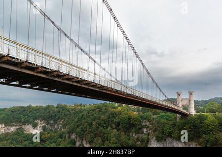 Deux beaux ponts de la Caille, France Banque D'Images