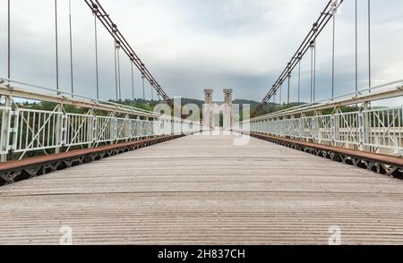 Deux beaux ponts de la Caille, France Banque D'Images