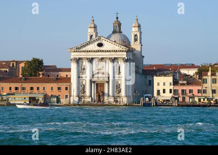 VENISE, ITALIE - 26 SEPTEMBRE 2017 : Eglise il Redentore sur l'île de Giudecca, dans un après-midi ensoleillé de septembre Banque D'Images