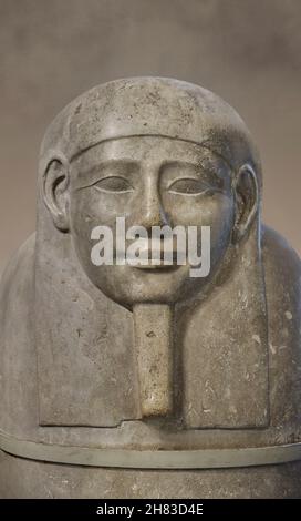 Pierre de Ptolemaic Egyptien sarcophage cercueil, 2ème cent av. J.-C., période de Ptolemaic.Kunsthistorisches Muesum Vienne AS 5150. Banque D'Images