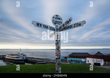 John O Groats, fin des jours Banque D'Images