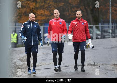 KSC besiegt Hannover 96 Zweite Liga, deuxième ligue Karlsruher SC Wildparkstadion BBBank Wildpark 27.Noveber2021 Banque D'Images