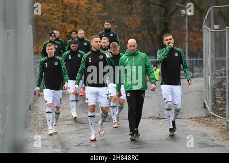 KSC besiegt Hannover 96 Zweite Liga, deuxième ligue Karlsruher SC Wildparkstadion BBBank Wildpark 27.Noveber2021 Banque D'Images