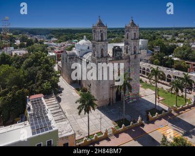 Ancienne église située à Valladolid nommée 'son Servasio', dans le Yucatan, Mexique Banque D'Images