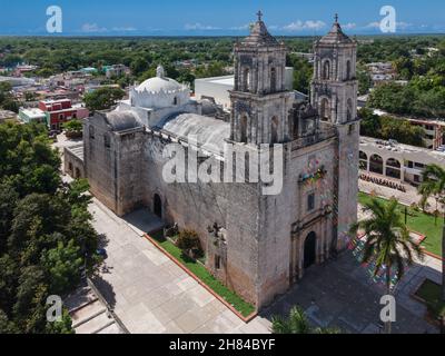 Ancienne église située à Valladolid nommée 'son Servasio', dans le Yucatan, Mexique Banque D'Images