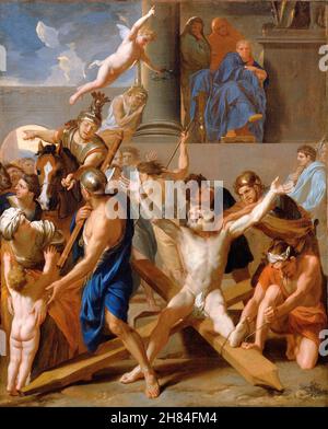 Le Martydom de Saint Andrew par Charles le Brun (1619-1690), huile sur toile, c..1646/7 Banque D'Images