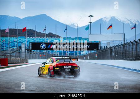 22 Vervisch Frederic (bel), Comtoyou Team Audi Sport, Audi RS 3 LMS TCR (2021), action lors de la course WTCR 2021 de la FIA en Russie, 8e manche de la coupe du monde de la FIA Touring car Cup 2021, sur l'Autodrom Sotchi, du 27 au 28 novembre 2021 à Sotchi,Russie- photo Evgeniy Safronov / DPPI Banque D'Images