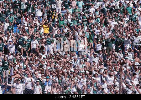 Uruguay - 11/27/2021 - LIBERTADORES 2021 FINAL, PALMEIRAS X FLAMENGO - fans pendant le match entre Palmeiras et Flamengo au stade Centenario pour le championnat Copa Libertadores 2021.Photo: Ettore Chiereguini/AGIF/Sipa USA Banque D'Images