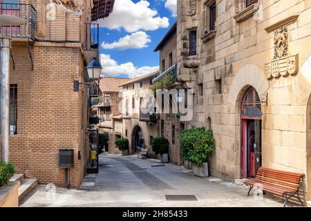 Poble Espanyol - le Village Espagnol à Barcelone, Catalogne, Espagne. Banque D'Images