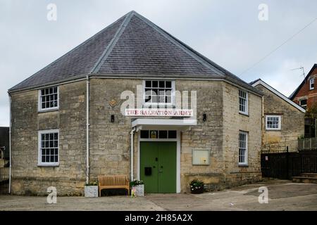 Vue sur Stroud.Une ville de Gloucester dans les Cotswolds du Sud.L'Armée du Salut Banque D'Images