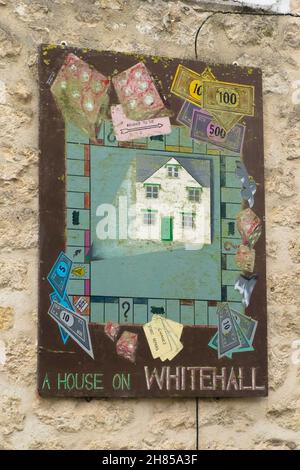 Vue sur Stroud.Une ville de Gloucester dans les Cotswolds du Sud.Zone Whitehall Banque D'Images