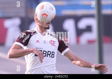 Uruguay - 11/27/2021 - LIBERTADORES 2021 FINAL, PALMEIRAS X FLAMENGO - Rene Flamengo joueur lors d'un match contre Palmeiras dans le stade Centenario pour le championnat Copa Libertadores 2021.Photo: Ettore Chiereguini/AGIF/Sipa USA Banque D'Images