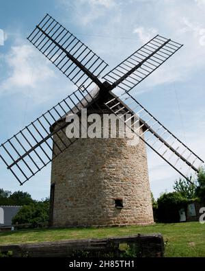 Moulin, Mont-Dol, Dol-de-Bretagne, Bretagne, France Banque D'Images