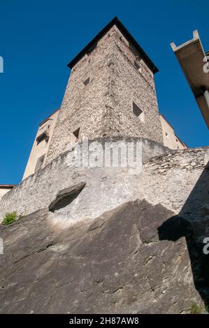 (Schloss Landeck Landeck Castle et musée), Tyrol, Autriche Banque D'Images