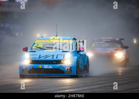 68 Ehrlacher Yann (fra), Cyan Racing Lynk & Co, Lync & Co 03 TCR, action lors de la course WTCR 2021 de la FIA en Russie, 8e manche de la FIA World Touring car Cup 2021, sur l'Autodrom de Sotchi, du 27 au 28 novembre 2021 à Sotchi,Russie- photo Xavi Bonilla / DPPI - photo: Xavi Bonilla/DPPI/LiveMedia Banque D'Images