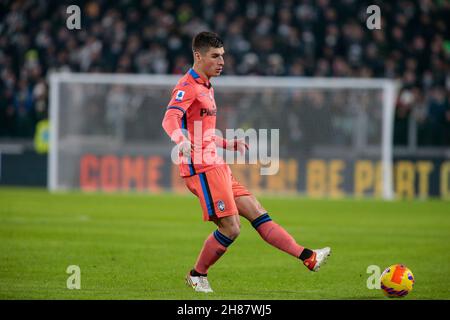 Lors de la série italienne, Un match de football entre Juventus FC et Atalanta BC a eu lieu le 27 novembre 2021 au stade Allianz de Turin, en Italie Banque D'Images