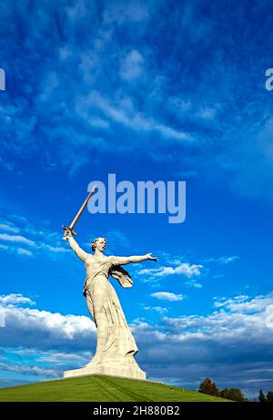 Volgograd, Russie - 05 juin 2021 : la mère patrie appelle. Monument le 05 juin 2021 à Volgograd, Russie.Le monument commémoratif a été construit en 19 Banque D'Images