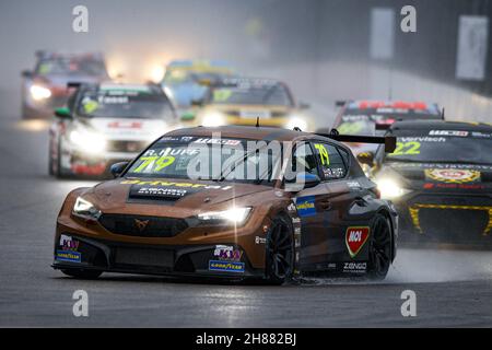 79 Huff Rob (gbr), Zengo Motorsport, CUPA Leon Competicion TCR, action lors de la course WTCR 2021 de la FIA en Russie, 8e manche de la coupe du monde de la voiture de tourisme 2021 de la FIA, sur l'Autodrom de Sotchi, du 27 au 28 novembre 2021 à Sotchi, Russie- photo Xavi Bonilla / DPPI - photo :Xavi Bonilla/DPPI/LiveMedia Banque D'Images