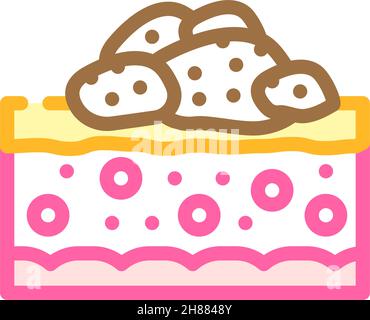 illustration du vecteur de couleur de la maladie de la peau de papillome Illustration de Vecteur