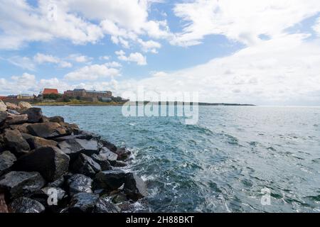 Varberg: Forteresse de Varberg, zone maritime Kattegat in , Hallands län, Suède Banque D'Images