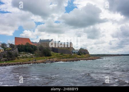 Varberg: Forteresse de Varberg, zone maritime Kattegat in , Hallands län, Suède Banque D'Images