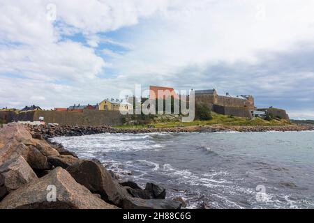 Varberg: Forteresse de Varberg, zone maritime Kattegat in , Hallands län, Suède Banque D'Images