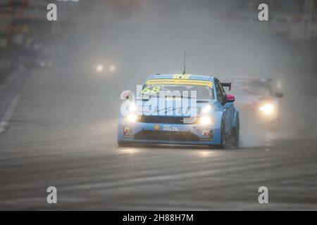 68 Ehrlacher Yann (fra), Cyan Racing Lynk & Co, Lync & Co 03 TCR, action lors de la course WTCR 2021 de la FIA en Russie, 8e manche de la FIA World Touring car Cup 2021, sur l'Autodrom de Sotchi, du 27 au 28 novembre 2021 à Sotchi,Russie- photo Xavi Bonilla / DPPI - photo: Xavi Bonilla/DPPI/LiveMedia Banque D'Images