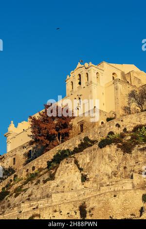 L'église de San Matteo (St.Matthew) au coucher du soleil.Ville de Scicli, Ragusa, Sicile, Italie, Europe. Banque D'Images